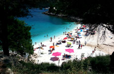 View of the Marble Beach from the Road