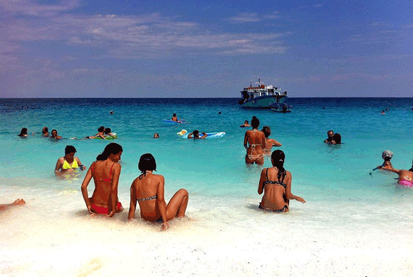 Marble beach on Thassos