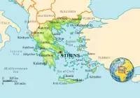 Thassos on the map of Greece